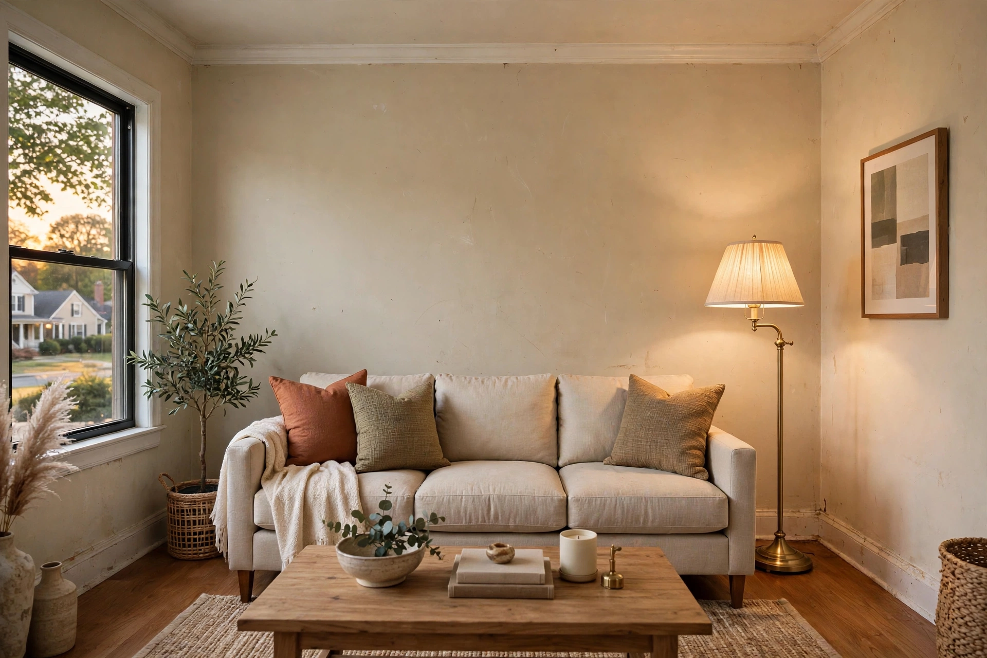Before photo,  Accent Wall Painting in Belair, by Bowie Painting Company