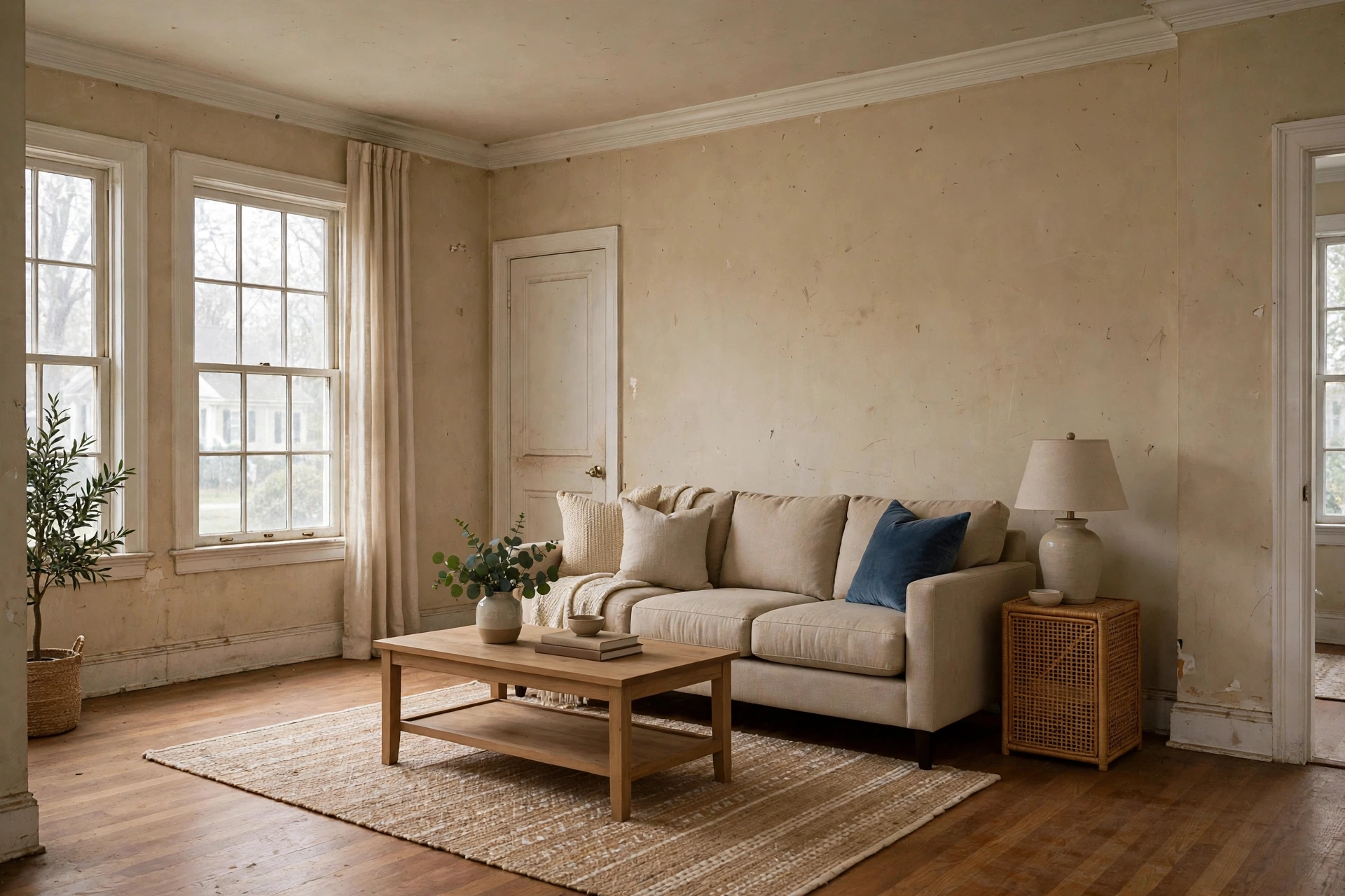 Before photo, Interior Painting in Chapel Forge, by Bowie Painting Company