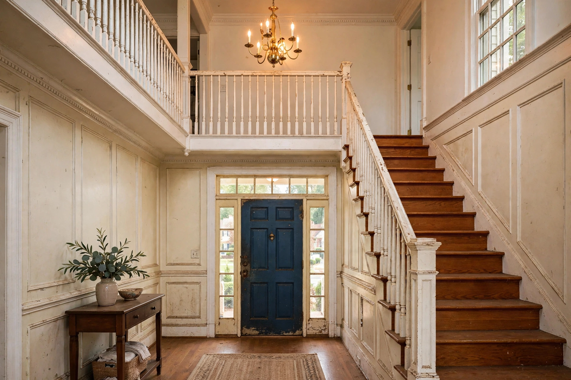 Before photo,  Trim and Door Painting in Woodmore, by Bowie Painting Company